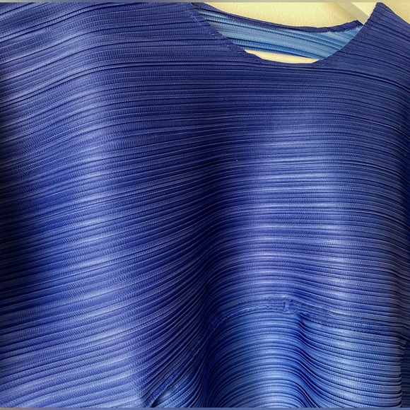 Micropleated blue ombre top - Picture 12 of 17